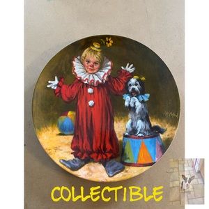 Reco Tommy The Clown Porcelain Collectible Plate